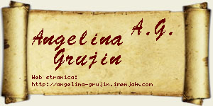 Angelina Grujin vizit kartica